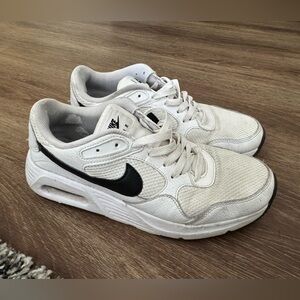 Nike Air White and Black Athletic Shoes